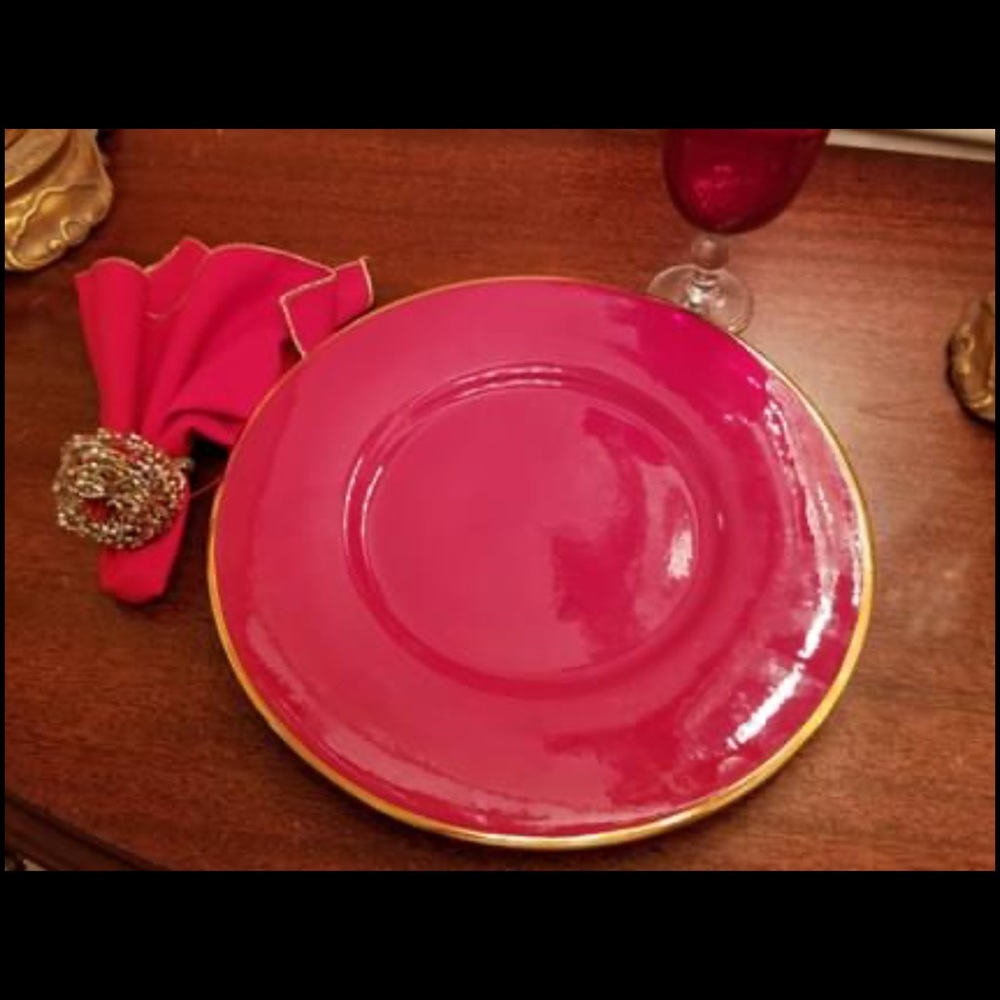 COPY - COPY - Lenox red charger plates